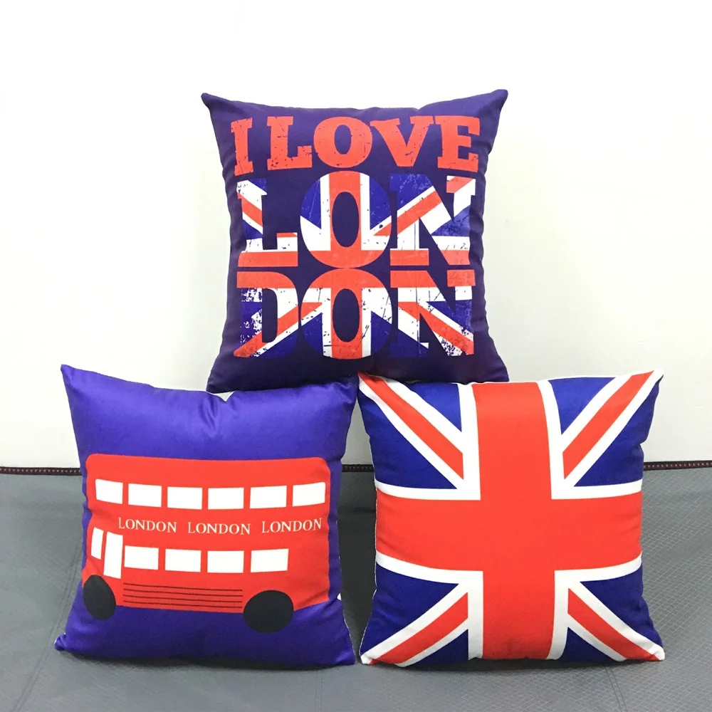 LOVE LONDON Cushion Cover London Bus Blue and Red Color Soft Pillow Cover 40X40cm Bedroom Sofa Decoration
LOVE LONDON Cushion Cover London Bus Blue and Red Color Soft Pillow Cover 40X40cm Bedroom Sofa Decoration