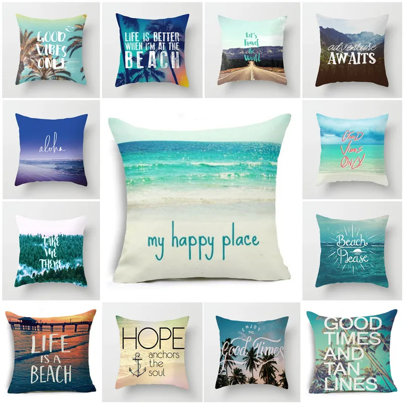 YVEVON Ocean Beach Series Cushion Cover Printed Throw Pillow Case Decorative Pillows For Sofa Car Seat Couch Decor 45cm 18in
YVEVON Ocean Beach Series Cushion Cover Printed Throw Pillow Case Decorative Pillows For Sofa Car Seat Couch Decor 45cm 18in