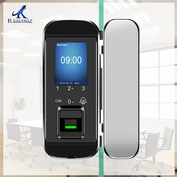 Glass Door Lock Manufacturers Fingerprint Lock Supplier Biometric Glass Door Lock Wholesale Door Lock with Fingerprint Reader