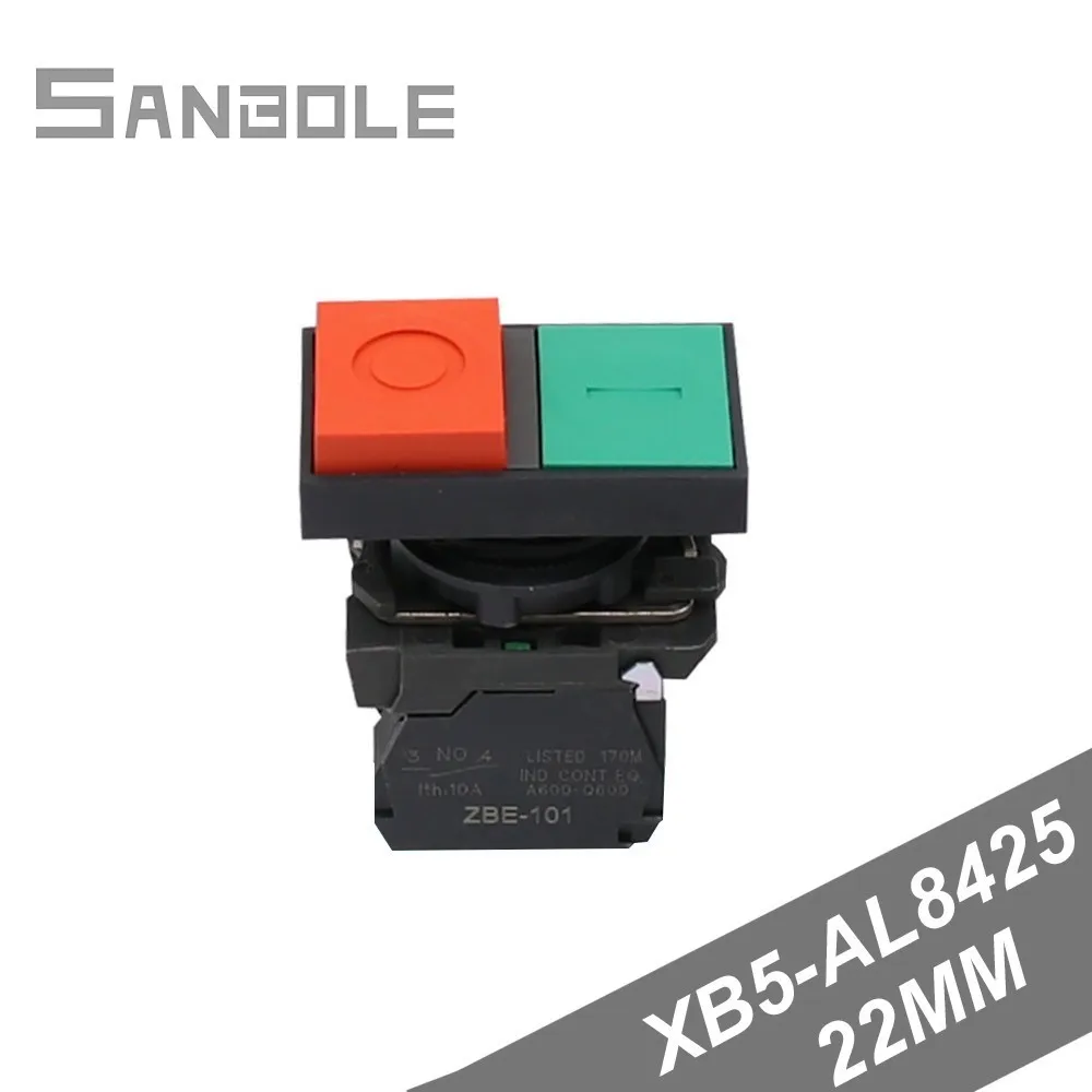Plastic Push Button Switch XB5-AL8425 Double Bond Button Switch Opening 22mm red-green power supply start button ON-OFF
Plastic Push Button Switch XB5-AL8425 Double Bond Button Switch Opening 22mm red-green power supply start button ON-OFF