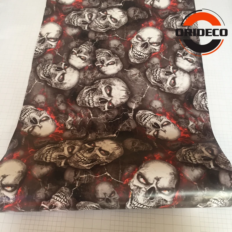 cool skull sticker bomb vinyl wraps 3
