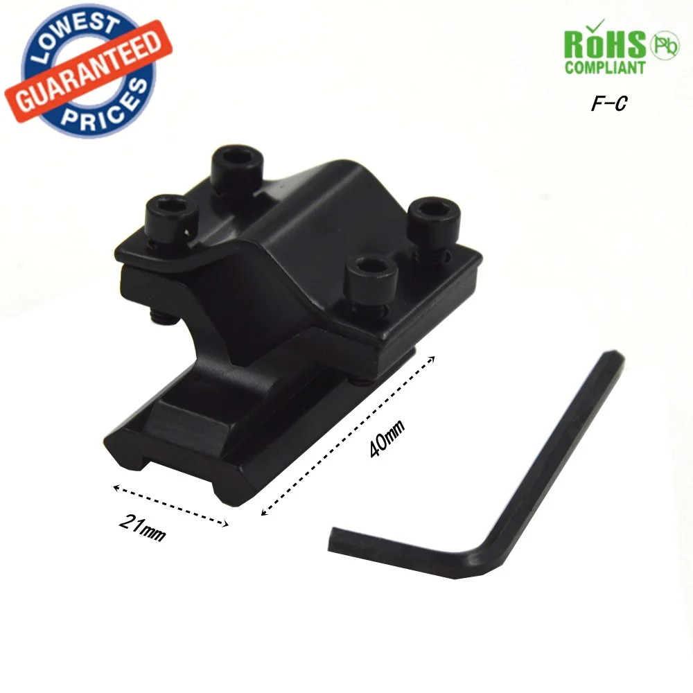 AloneFire F-C 21mm/20mm Rail Mount 12-16mm Pipe clamp Dovetail Weaver Picatinny Adapter Converter Scope Base Aluminum Hunting
AloneFire F-C 21mm/20mm Rail Mount 12-16mm Pipe clamp Dovetail Weaver Picatinny Adapter Converter Scope Base Aluminum Hunting