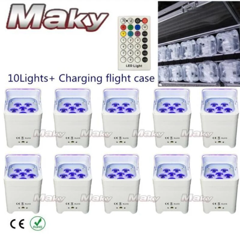 10XLOT WITH Charging road case DHL Shipping DJ par HEX6 Wireless DMX Led par wash up light RGBWYP 6 IN 1
10XLOT WITH Charging road case DHL Shipping DJ par HEX6 Wireless DMX Led par wash up light RGBWYP 6 IN 1