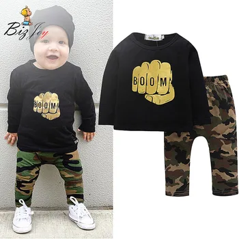 Baby Boys Clothes Set Pattern Printed Sweatshirt Tops +Camouflage Long Pants 2PCS Set Infant Cotton Outfit Clothing Play Mats
Baby Boys Clothes Set Pattern Printed Sweatshirt Tops +Camouflage Long Pants 2PCS Set Infant Cotton Outfit Clothing Play Mats