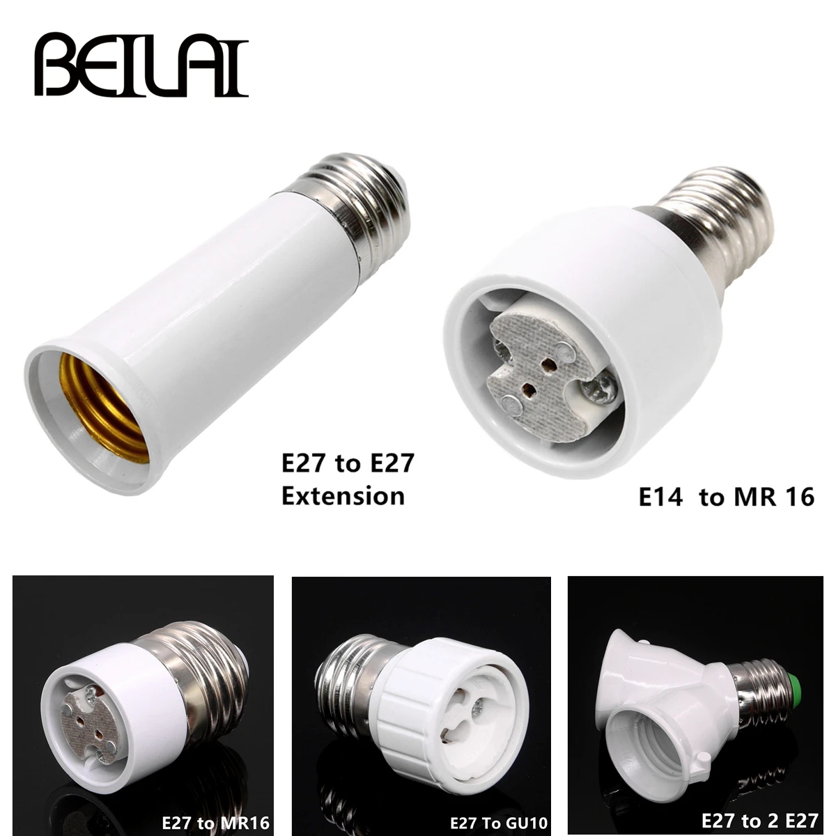 2 in 1 E27 Y Shape Lamp MR16 GU10 E14 B22 G9 terial Holder Converter Socket Light Bulb Splitter Adapter Light Bulb Base Holder
2 in 1 E27 Y Shape Lamp MR16 GU10 E14 B22 G9 terial Holder Converter Socket Light Bulb Splitter Adapter Light Bulb Base Holder