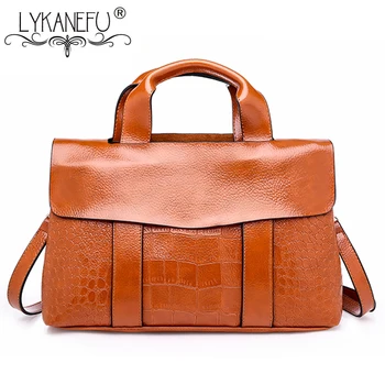 LYKANEFU Vintage Style Satchel Bag Women Leather Handbag Business Briefcase Handbags Designer Ladies PU Leather Shoulder Bags
LYKANEFU Vintage Style Satchel Bag Women Leather Handbag Business Briefcase Handbags Designer Ladies PU Leather Shoulder Bags