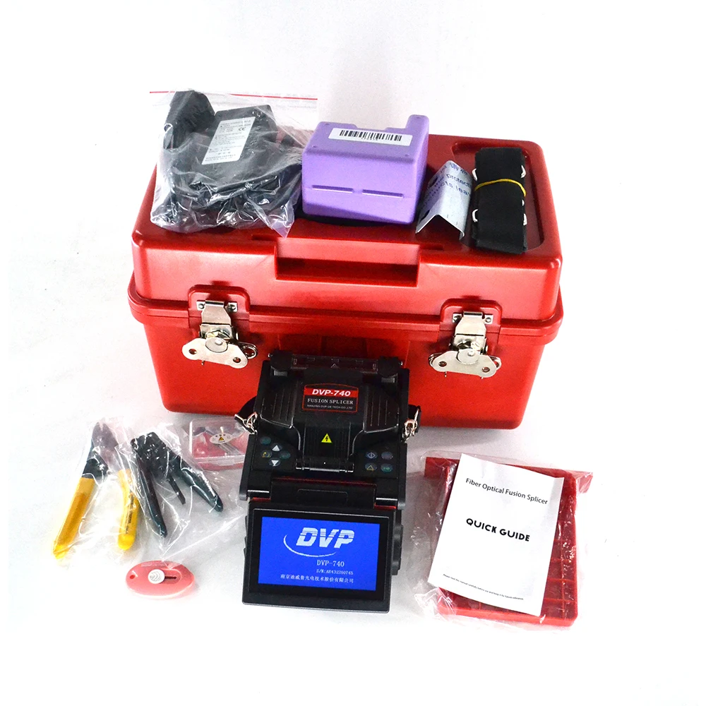 DVP-740 Digital Fiber Optical Arc Fusion Splicer for FTTx FTTH Patch Cord ,With Fiber Optic Cleaver
DVP-740 Digital Fiber Optical Arc Fusion Splicer for FTTx FTTH Patch Cord ,With Fiber Optic Cleaver