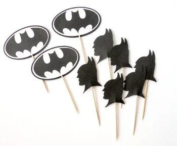 Black Batman Head & Batman Symbol cupcake Toppers rustic wedding birthday baby shower Party appetizer picks
Black Batman Head & Batman Symbol cupcake Toppers rustic wedding birthday baby shower Party appetizer picks