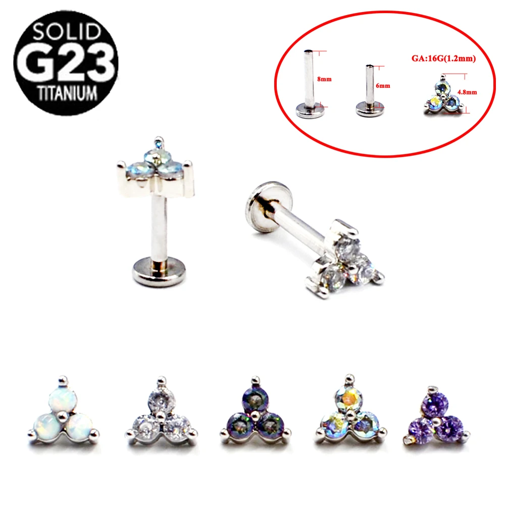 5PCS Titanium&Steel Menage A Trois Internal Threaded Opal Zircon Labret Stud Ear Tragus Cartilage Earring Piercing Jewelry
5PCS Titanium&Steel Menage A Trois Internal Threaded Opal Zircon Labret Stud Ear Tragus Cartilage Earring Piercing Jewelry