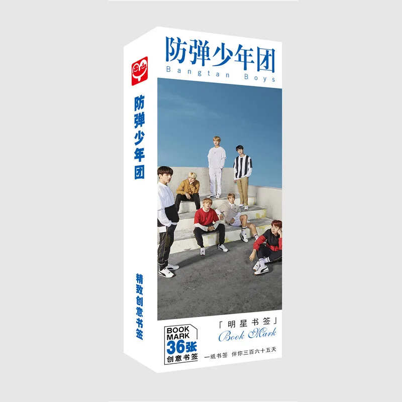 36 шт./kpop bangtan boys kpop креативная фотография музыка белая картонная Закладка Книга