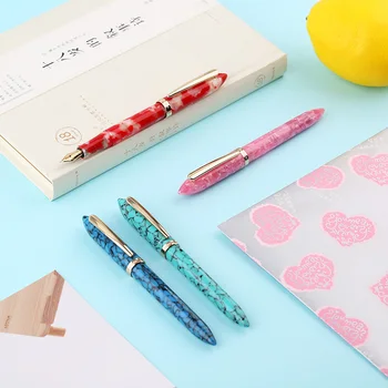 1pc Nice Fountain Pen Gold Clip Colorful Business Gift Writing Pens 0.38mm 0.5mm for Choose Red Green Blue Pink Stationery
1pc Nice Fountain Pen Gold Clip Colorful Business Gift Writing Pens 0.38mm 0.5mm for Choose Red Green Blue Pink Stationery