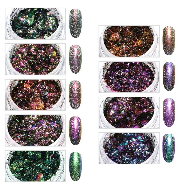 1 Box Chameleon Holographic Nail Glitter Powder Colorful Holo Laser UV Gel Polish Sequins DIY Manicure Nail Art Tips Decoration
1 Box Chameleon Holographic Nail Glitter Powder Colorful Holo Laser UV Gel Polish Sequins DIY Manicure Nail Art Tips Decoration