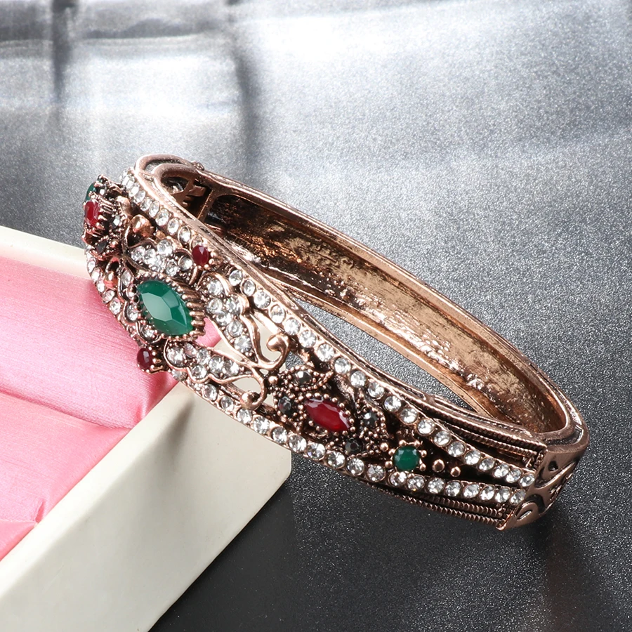 3-Kinel-Wholesale-Charm-Turkey-Bracelet-For-Women-Antique-Gold-Crystal-Party-Accessories-Vintage-Jewelry-2017-New