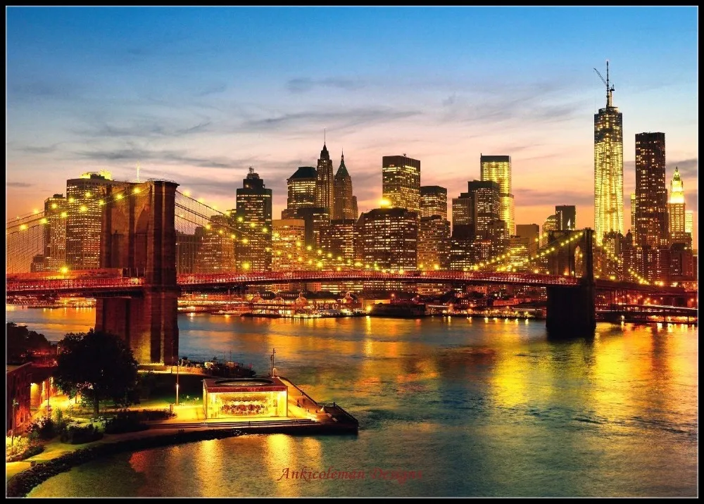 Needlework for embroidery DIY French DMC High Quality - Counted Cross Stitch Kits 14 ct Oil painting - New York at Night
Needlework for embroidery DIY French DMC High Quality - Counted Cross Stitch Kits 14 ct Oil painting - New York at Night