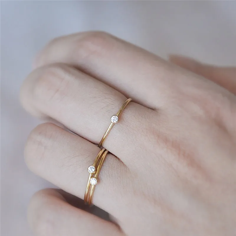 BOAKO Fashion Gold Filled Copper Thin Ring With Shining Crystal Rings Bague For Women Jewelry Anti-allergy anillos mujer X7-M2
BOAKO Fashion Gold Filled Copper Thin Ring With Shining Crystal Rings Bague For Women Jewelry Anti-allergy anillos mujer X7-M2