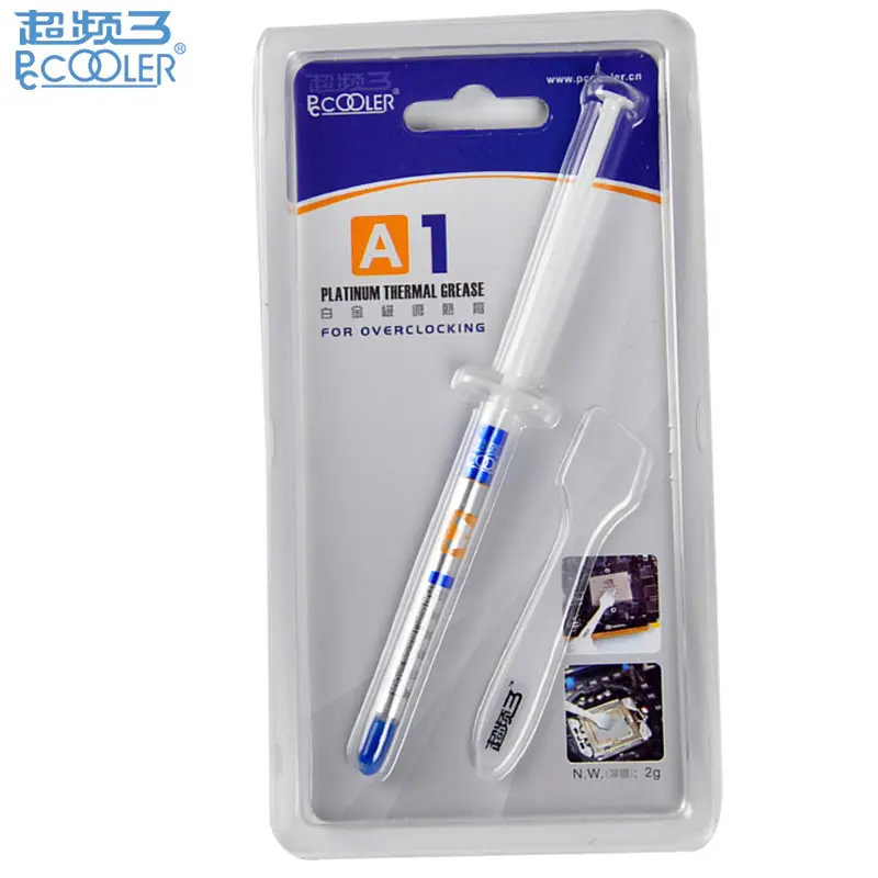 PcCooler A1 Cooling for Overlocking Containing 25% silver thermal grease >7.5W/m-k for CPU GPU Processor thermal paste pad
PcCooler A1 Cooling for Overlocking Containing 25% silver thermal grease >7.5W/m-k for CPU GPU Processor thermal paste pad