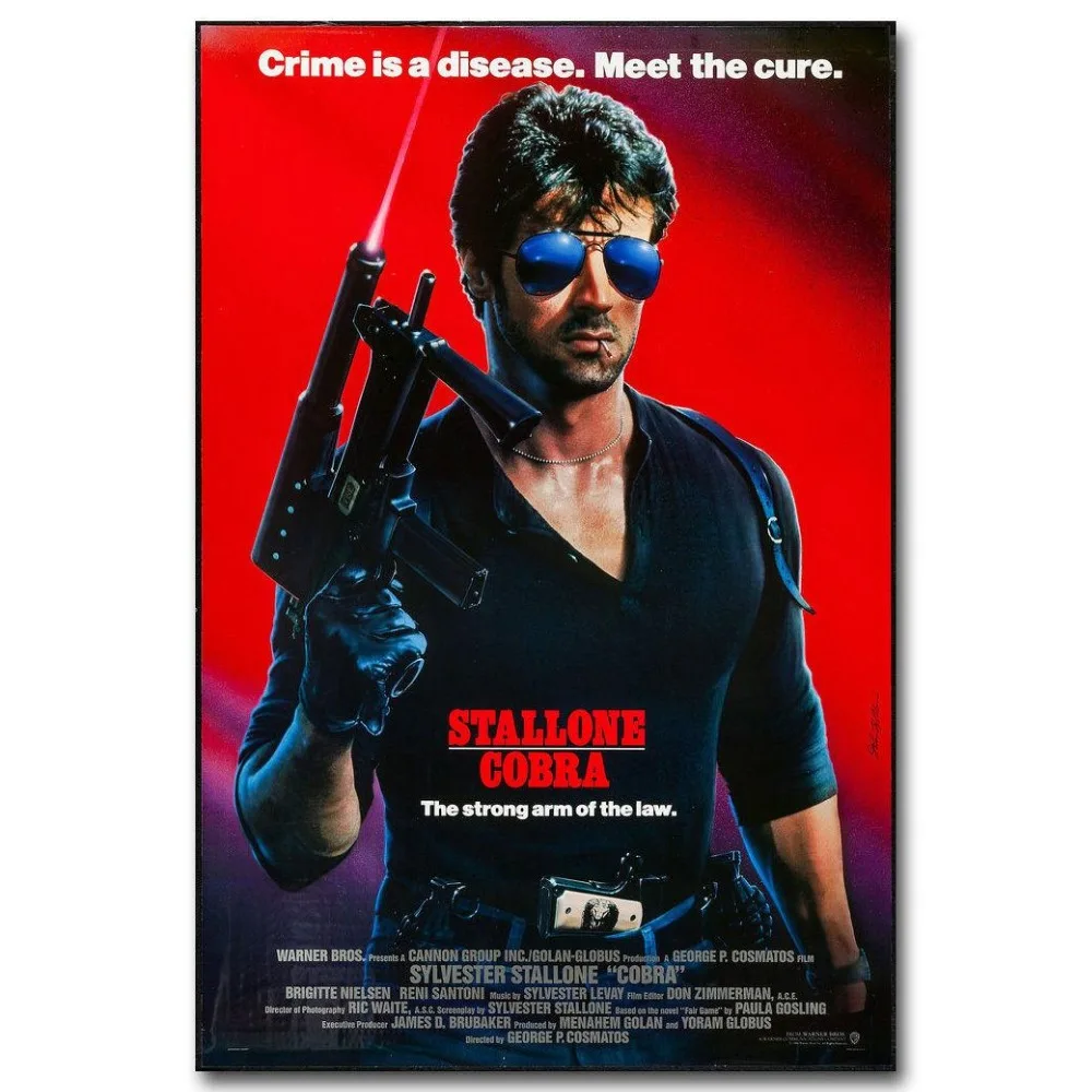 0426A Cobra - Sylvester Stallone 1986 Movie-Wall Sticker Silk Poster Light Canvas Decoration
0426A Cobra - Sylvester Stallone 1986 Movie-Wall Sticker Silk Poster Light Canvas Decoration