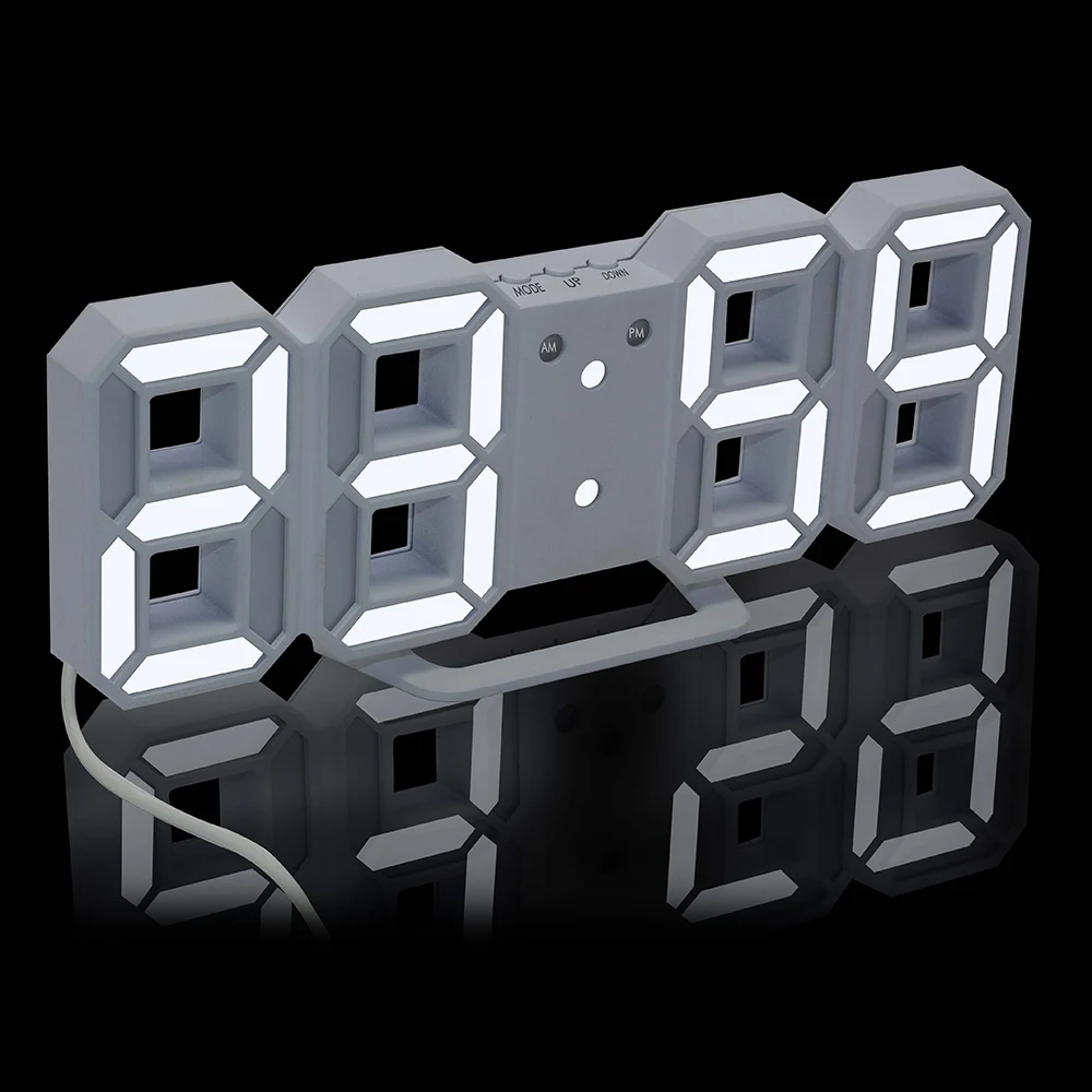 3D LED Digital Alarm Clocks Snooze Wall Watches with 3 levels Brightness Automatic Backlight Table Desk Watch Home Decoration
3D LED Digital Alarm Clocks Snooze Wall Watches with 3 levels Brightness Automatic Backlight Table Desk Watch Home Decoration