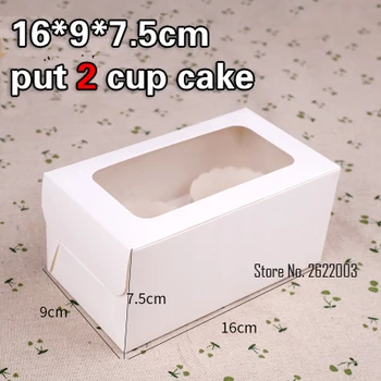 160x90x75mm White 2Cupcake paper box with windowValentine's Day Christmas Birthday Party Gifts Packaging Boxes 100Pcs/lot
160x90x75mm White 2Cupcake paper box with windowValentine's Day Christmas Birthday Party Gifts Packaging Boxes 100Pcs/lot