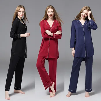 All Seasons Long Sleeve Modal Pajamas Suit Women Lounge Pajama Sets Pijama Sleepwear Pyjamas Women Pajama Sets Winter Plus Size
All Seasons Long Sleeve Modal Pajamas Suit Women Lounge Pajama Sets Pijama Sleepwear Pyjamas Women Pajama Sets Winter Plus Size