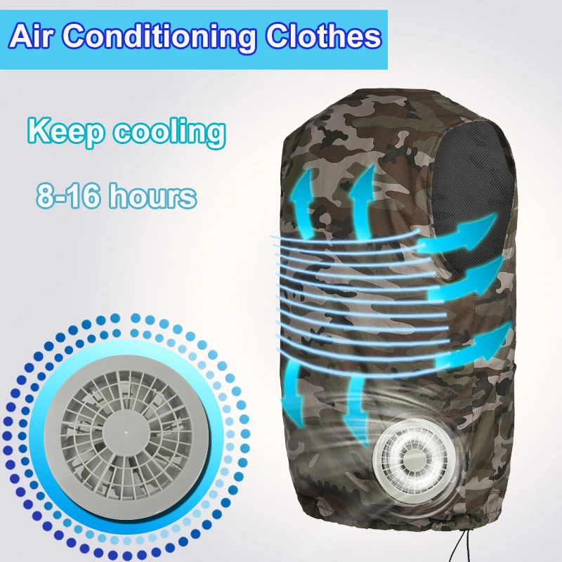 Air Conditioning Clothes Cooling Conditioned Fan Jacket Vest Outdoor High Temperature Working Fishing Hunting Cooling Waistcoat
Air Conditioning Clothes Cooling Conditioned Fan Jacket Vest Outdoor High Temperature Working Fishing Hunting Cooling Waistcoat