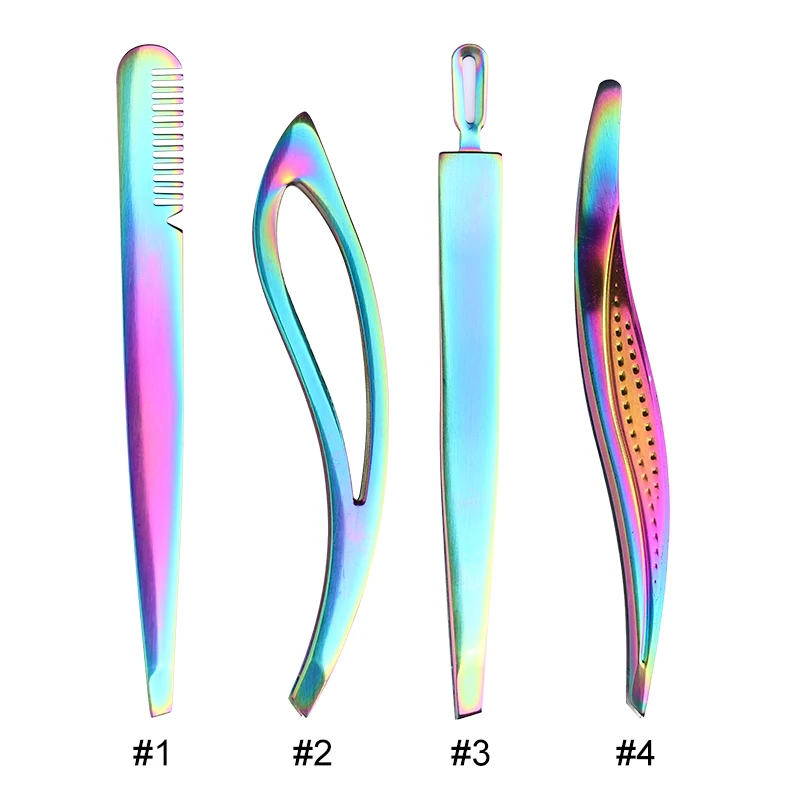 Rainbow Tweezer Eyelash Eyebrow Eyes Hair Remover Cleaner Clip Flat Tip Stainless Steel Eyebrow Pinzette Beauty Salon Tool
Rainbow Tweezer Eyelash Eyebrow Eyes Hair Remover Cleaner Clip Flat Tip Stainless Steel Eyebrow Pinzette Beauty Salon Tool