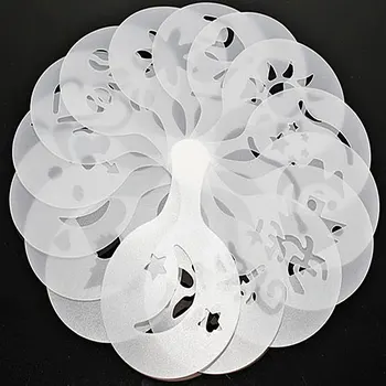 New Brand 16pcs Plastic Fancy Coffee Printing Model Cafe Foam Spray Template Barista Stencils Decoration Tool
New Brand 16pcs Plastic Fancy Coffee Printing Model Cafe Foam Spray Template Barista Stencils Decoration Tool