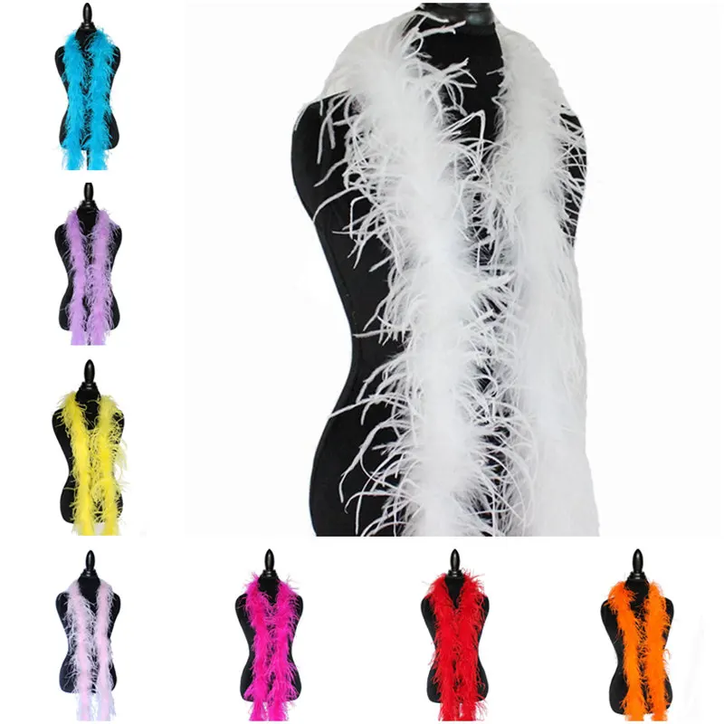 Beautiful 2 Meter/Lot fluffy Ostrich Feather Boa Costume/Shaw/Wedding Dancer party decoration plumes and DIY feathers for crafts
Beautiful 2 Meter/Lot fluffy Ostrich Feather Boa Costume/Shaw/Wedding Dancer party decoration plumes and DIY feathers for crafts