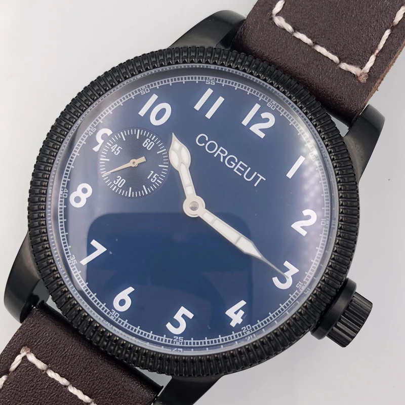 Corgeut wantch Luxury 45mm Corgeut Blue White Dial Luminous Marker Hand 6497 Manual Winding Movement Men's Watch
Corgeut wantch Luxury 45mm Corgeut Blue White Dial Luminous Marker Hand 6497 Manual Winding Movement Men's Watch