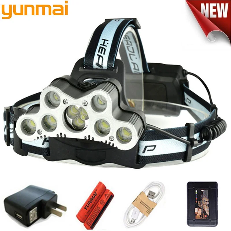 new 10000LM USB 9 LED Led Headlamp Headlight head flashlight torch XM-L T6 head lamp rechargeable use 18650 battery for camping
new 10000LM USB 9 LED Led Headlamp Headlight head flashlight torch XM-L T6 head lamp rechargeable use 18650 battery for camping