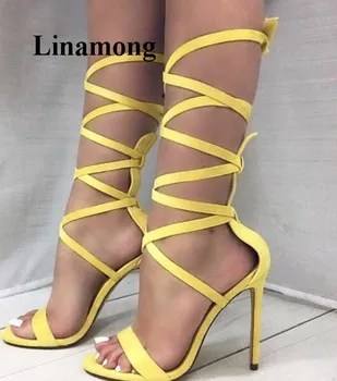 2018 Fashion Women Sandals Europe And America Solid Flock Thin High Heel Sexy Summer Cover Heel Cross-tied Design Fashion Sandal
2018 Fashion Women Sandals Europe And America Solid Flock Thin High Heel Sexy Summer Cover Heel Cross-tied Design Fashion Sandal