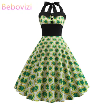 Bebovizi Spaghetti Strap Plus Size 2019 Summer Women Vintage Evening Green Dress Leaf Flower Print Casual Elegant Party Dresses
Bebovizi Spaghetti Strap Plus Size 2019 Summer Women Vintage Evening Green Dress Leaf Flower Print Casual Elegant Party Dresses
