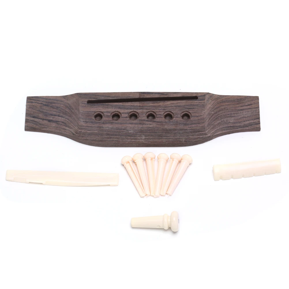 IRIN 1 Set Acoustic Guitar Bridge + Bone Bridge Pins/Saddle/Nut Saddle Guitar Parts
IRIN 1 Set Acoustic Guitar Bridge + Bone Bridge Pins/Saddle/Nut Saddle Guitar Parts