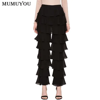 Women Chiffon Cool Black Long Pants Layer Pleated Zipper Side Mid Waist Pencil Pants Plus Size S-2XL Office Lady Fashion 224-304
Women Chiffon Cool Black Long Pants Layer Pleated Zipper Side Mid Waist Pencil Pants Plus Size S-2XL Office Lady Fashion 224-304