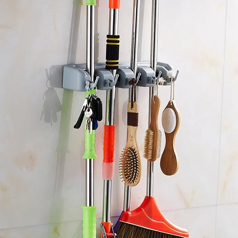 Mop Bracket Brush Broom Storage Rack Wall-mounted Storage Hook With Mounting Kitchen Accessories
Mop Bracket Brush Broom Storage Rack Wall-mounted Storage Hook With Mounting Kitchen Accessories