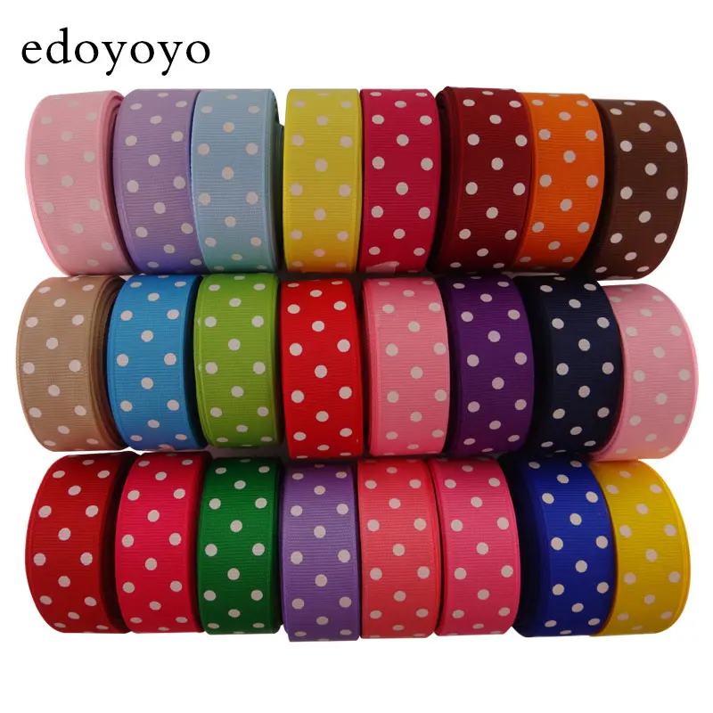 Edoyoyo 5 Yard/lot 7/8" 22mm Dots Grosgrain Ribbon For Birthday Cake 100% Polyester Printed Bandage Wedding Grosgrain Ribbon
Edoyoyo 5 Yard/lot 7/8" 22mm Dots Grosgrain Ribbon For Birthday Cake 100% Polyester Printed Bandage Wedding Grosgrain Ribbon