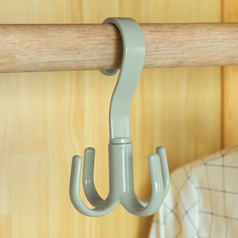 Household 360-degree rotating hook wardrobe multi-function hanging bag tie hanger scarf hanging (four-claw hanging)
Household 360-degree rotating hook wardrobe multi-function hanging bag tie hanger scarf hanging (four-claw hanging)