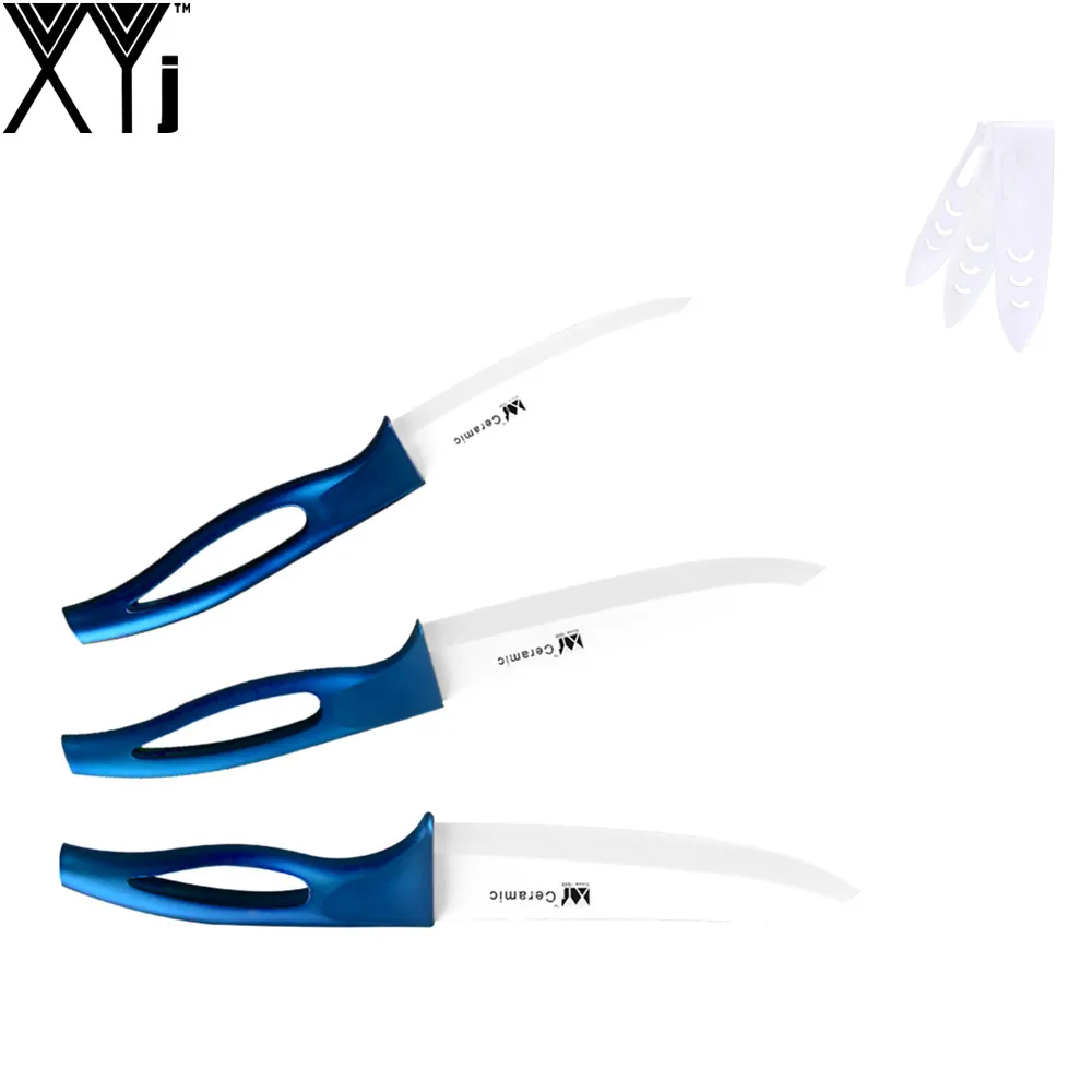 XYJ Brand Hot Sale 4" 5" 6" Kitchen Knife High Grade Kitchen Accesories Set Eco-Friendly Zirconium Oxide Blade Ceramic Knife Set
XYJ Brand Hot Sale 4" 5" 6" Kitchen Knife High Grade Kitchen Accesories Set Eco-Friendly Zirconium Oxide Blade Ceramic Knife Set