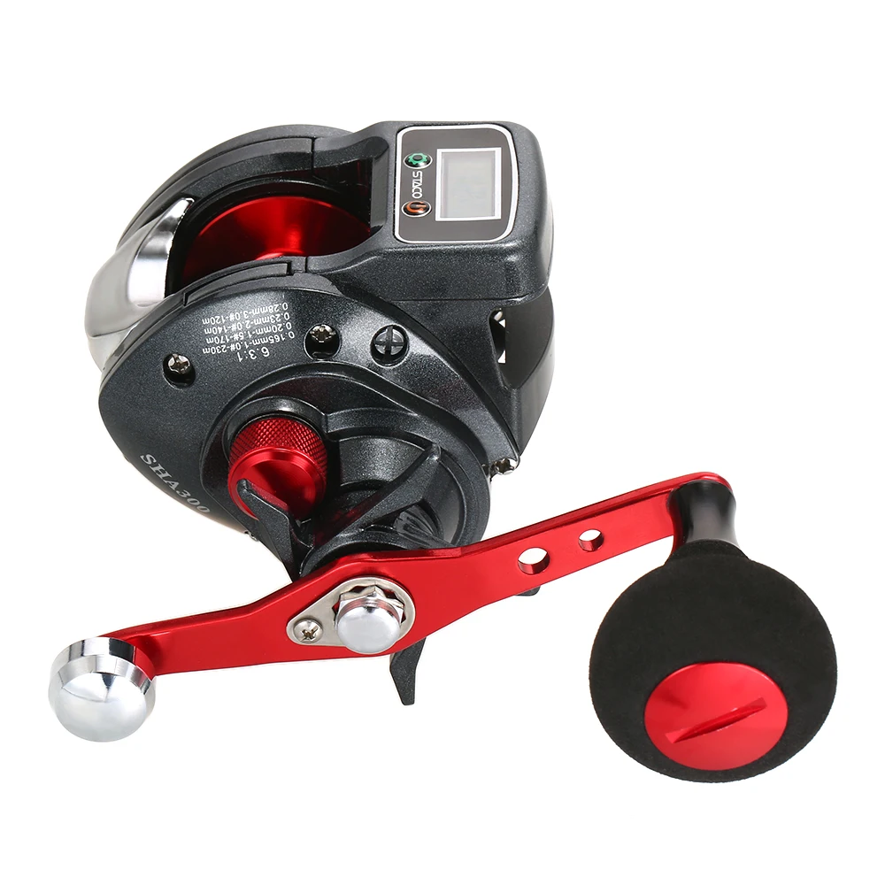 13+1 Ball Bearing Left / Right Fishing Reel with Digital Display Baitcasting Line counter Reel 6.3:1 Casting Reel Fishing gear
13+1 Ball Bearing Left / Right Fishing Reel with Digital Display Baitcasting Line counter Reel 6.3:1 Casting Reel Fishing gear