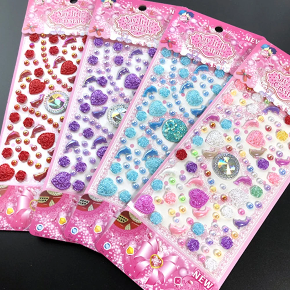 1 Sheet New Self Adhesive Glitter Rhinestone Crystal Stickers DIY Diamond Gem Decal Cartoon Heart Butterfly sticker Random Color
1 Sheet New Self Adhesive Glitter Rhinestone Crystal Stickers DIY Diamond Gem Decal Cartoon Heart Butterfly sticker Random Color