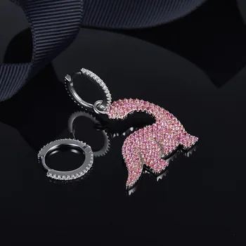 SLJELY 925 Sterling Silver Pink Dinosaur Asymmetry Earrings Women Brand Designer Luxury Micro Full 3A Cubic Zircon CZ Jewelry
SLJELY 925 Sterling Silver Pink Dinosaur Asymmetry Earrings Women Brand Designer Luxury Micro Full 3A Cubic Zircon CZ Jewelry