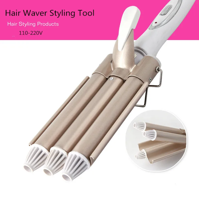 2019 Professional Curling Iron Ceramic Triple Barrel Hair Styler Hair Waver Styling Tools 110-220V Hair Curler Electric Curling
2019 Professional Curling Iron Ceramic Triple Barrel Hair Styler Hair Waver Styling Tools 110-220V Hair Curler Electric Curling