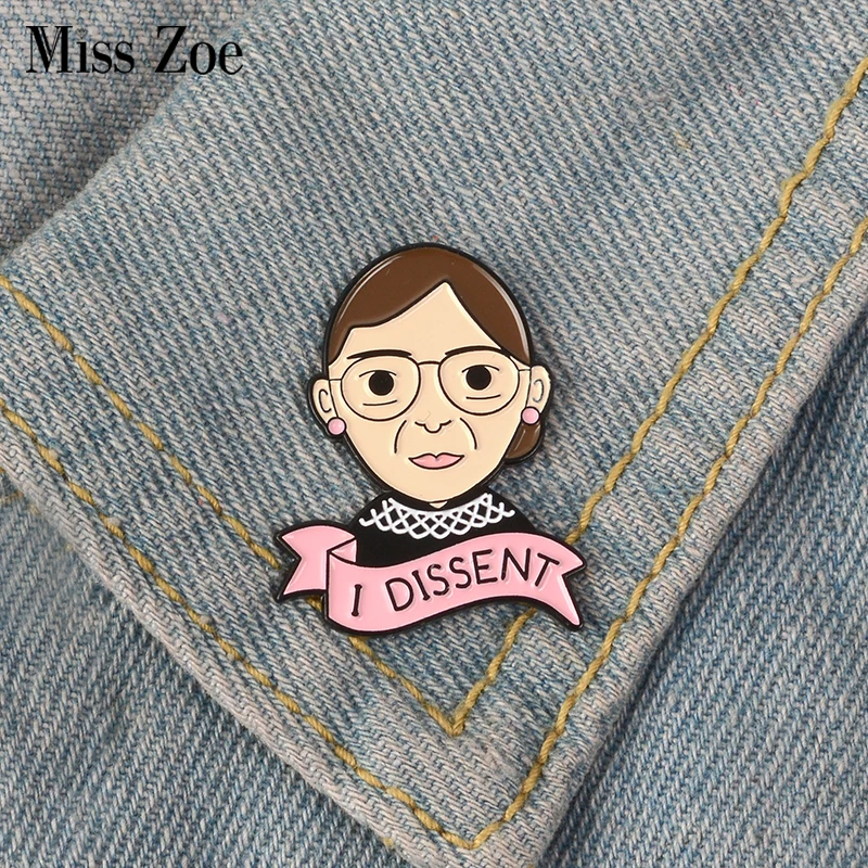 Ruth Bader Ginsburg Enamel Pin Female Justice badge brooch Lapel pin Denim Shirt Collar Cartoon Feminist Jewelry Gift for Women
Ruth Bader Ginsburg Enamel Pin Female Justice badge brooch Lapel pin Denim Shirt Collar Cartoon Feminist Jewelry Gift for Women