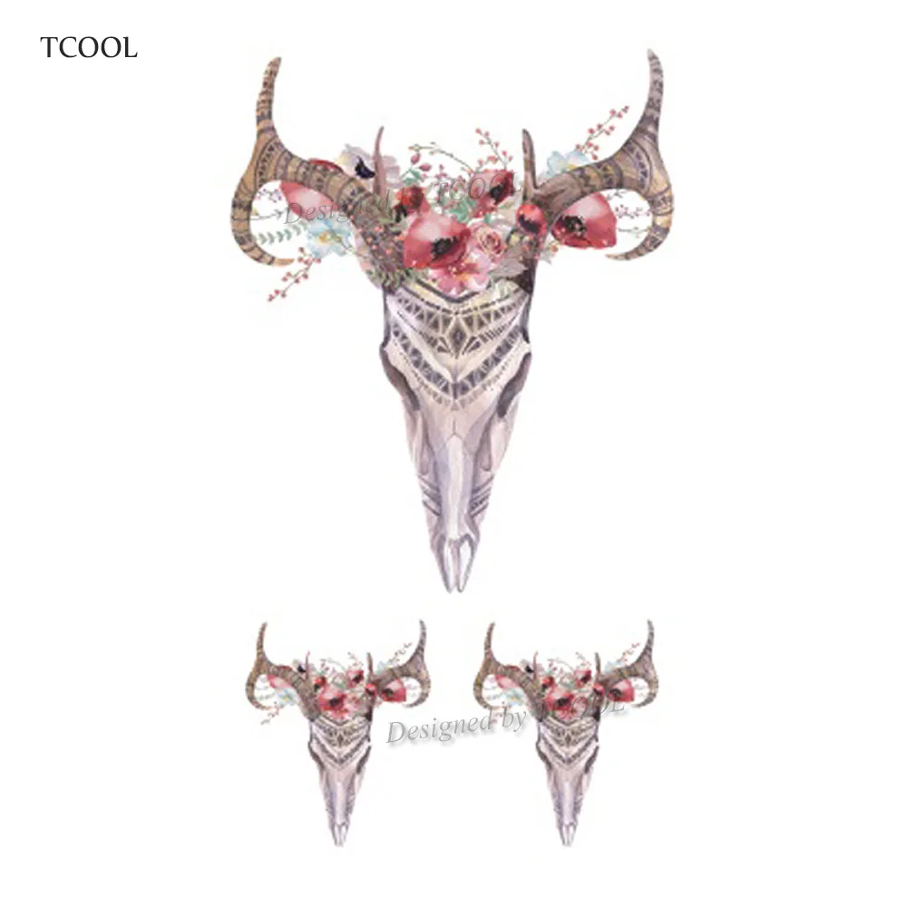 HXMAN Deer Skull Women Temporary Tattoo Sticker Tattoos for Men Fashion Body Art Kids Children Hand Fake Tatoo 10.5X6cm A-086
HXMAN Deer Skull Women Temporary Tattoo Sticker Tattoos for Men Fashion Body Art Kids Children Hand Fake Tatoo 10.5X6cm A-086