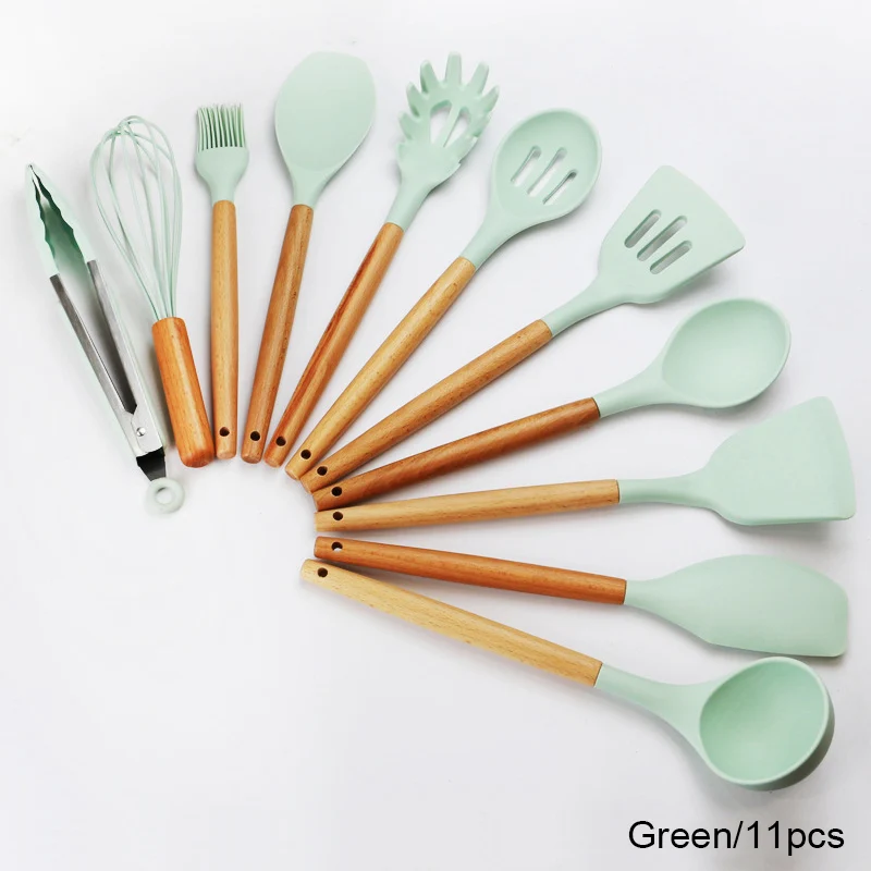 Non-Stick Kitchenware Silicone Heat Resistant Kitchen Cooking Utensils Baking Tool Cooking Tool Sets 9 or 11pcs
Non-Stick Kitchenware Silicone Heat Resistant Kitchen Cooking Utensils Baking Tool Cooking Tool Sets 9 or 11pcs