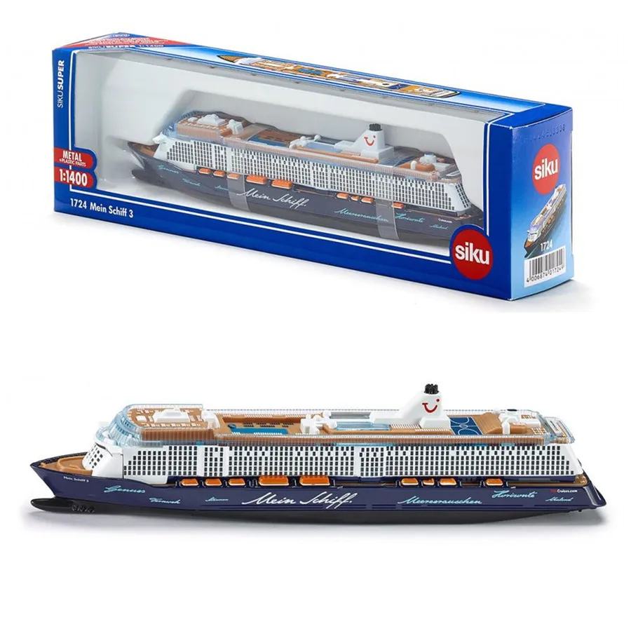 Free Shipping/Siku 1724 Toy/Diecast Metal Model/1:1400 Scale/Mein Schiff 3 Luxury Cruise Civilian Ship/Collection/Gift For Kid
Free Shipping/Siku 1724 Toy/Diecast Metal Model/1:1400 Scale/Mein Schiff 3 Luxury Cruise Civilian Ship/Collection/Gift For Kid