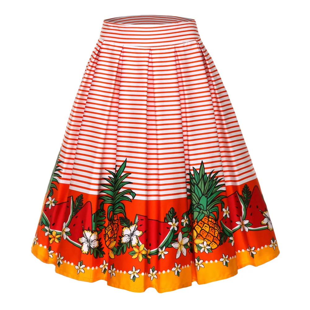 Retro 2019 New Arrivals Summer Fruit Print Women Skirts Vintage Retro Plus Size Skirts 3xl 4xl Female Cotton Tutu Swing Skirts
Retro 2019 New Arrivals Summer Fruit Print Women Skirts Vintage Retro Plus Size Skirts 3xl 4xl Female Cotton Tutu Swing Skirts