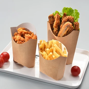 French Fries Box Fast Food Packing Takeaway Kraft Paper Bowl Snack Anti-oil Cups Take away Fast Food Holders Disposable Tools
French Fries Box Fast Food Packing Takeaway Kraft Paper Bowl Snack Anti-oil Cups Take away Fast Food Holders Disposable Tools