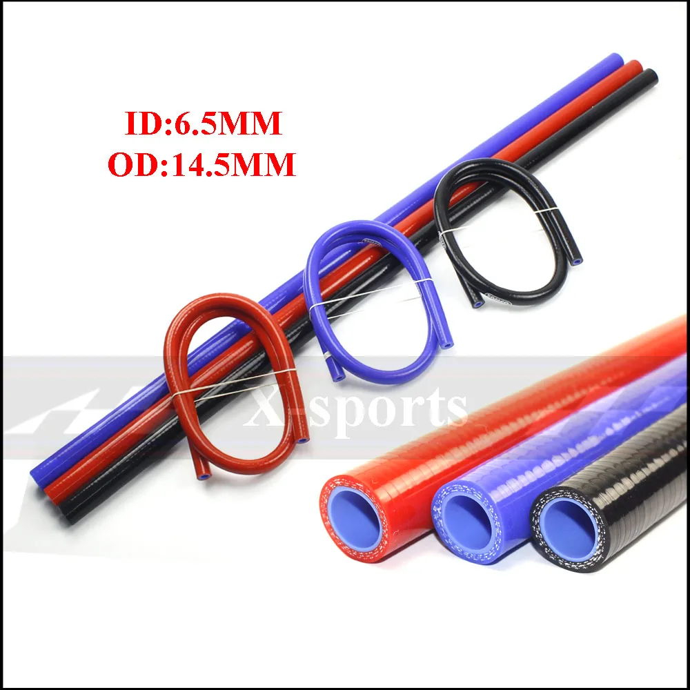 ID 6.5mm cooling system Radiator intercooler silicone hose braided tube High quality length 1 meter Red/Blue/Black Free shipping
ID 6.5mm cooling system Radiator intercooler silicone hose braided tube High quality length 1 meter Red/Blue/Black Free shipping