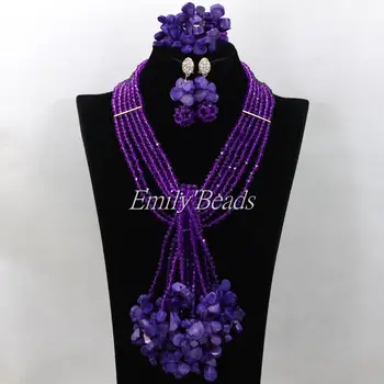 Costume African Beads Necklace Bracelet Earrings Jewelry Sets Purple Crystal Beads Mix Coral Beads Wedding Jewelry Set AIJ777
Costume African Beads Necklace Bracelet Earrings Jewelry Sets Purple Crystal Beads Mix Coral Beads Wedding Jewelry Set AIJ777